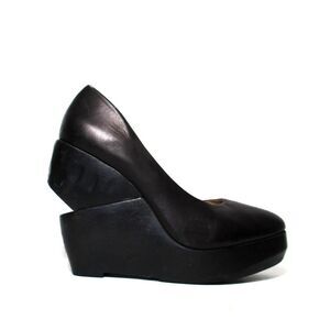All Saints Black Platform Shoes